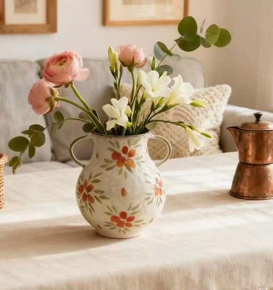 Petite Florals – Jingdezhen Hand-Painted Ceramic Vase