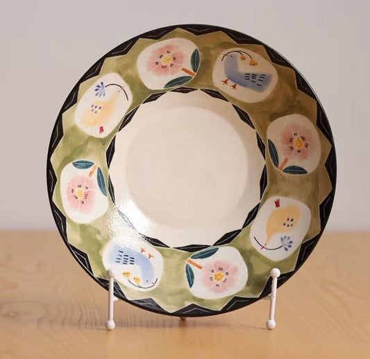 Artisan Feast – Handcrafted Large Plate & Bowl Set