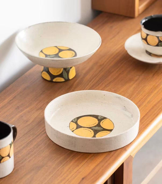 Quiet Earth – Japanese-Style Underglaze Stoneware Plate