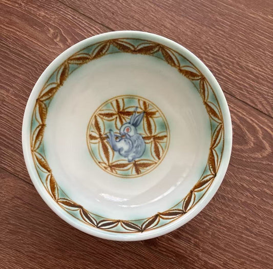 Bunny Dream – Hand-Painted Ceramic Dessert Bowl