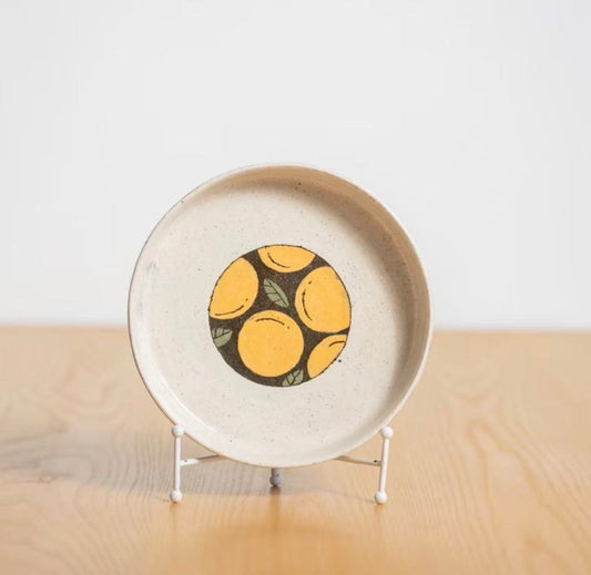 Quiet Earth – Japanese-Style Underglaze Stoneware Plate