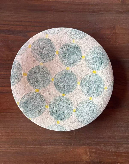 Sweet Muse – Underglaze Hand-Painted Dessert Plate