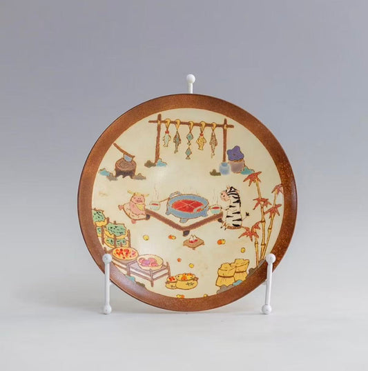 Sweet Atelier – Underglaze Hand-Painted Dessert Plate Collection